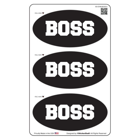 HEAD BADASS IN CHARGE V1 Black/Yellow 2" Round Hard Hat-Helmet Full Color Printed Decal