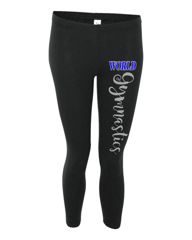 World Gymnastics JERZEES - NuBlend® Full-Zip Hooded Sweatshirt - 993MR w/ 2 Color Embroidered Design on Left Chest
