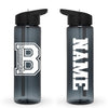 bloomingdale pta black big summit 24 oz tritan™ sport bottle w/ bloom b on side.