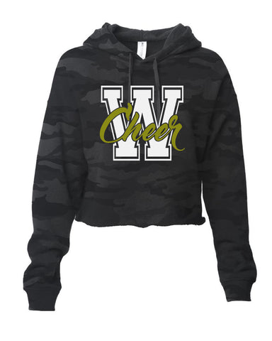 Wanaque Cheer JERZEES - NuBlend® Hooded Sweatshirt - 996MR w/ Cheer 334 Design on Front.