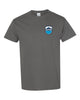 skyline lakes short sleeve tee w/ shield logo front & slpoa logo on back