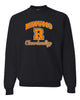 Ringwood Rattlers Black JERZEES - NuBlend® Crewneck Sweatshirt - 562MR w/ 2 Color CHEERLEADING Design on Front