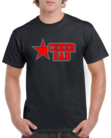 Jr Lancers Competition Cheer Advocate Striped Sleeve Shirt w/ 2 color Love Cheer Design on Front.