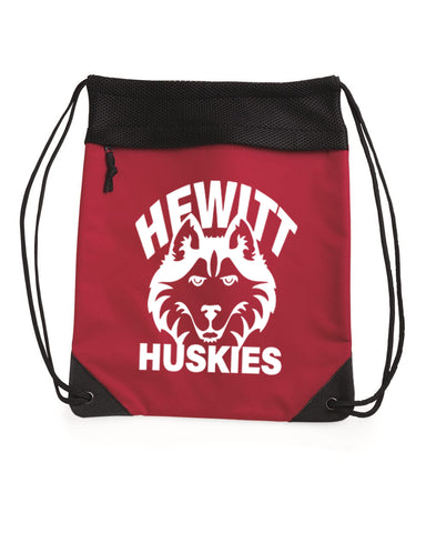 Hewitt Huskies School Dyenomite - RAINBOW BOLD Blended Hooded Sweatshirt - 680VR w/ V1 Design on Front