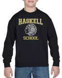 haskell school black heavy blend crewneck sweatshirt w/ haskell school 