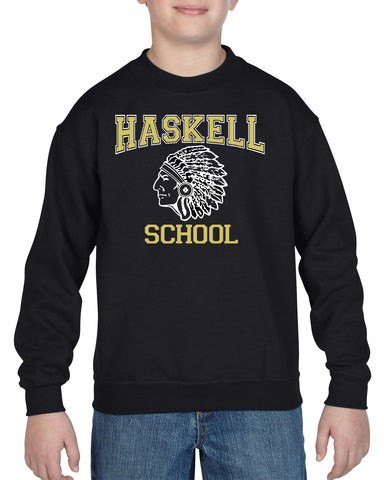 Haskell School Dyenomite - RAINBOW FLO Blended Hooded Sweatshirt - 680VR w/ HSNJ Design on Front