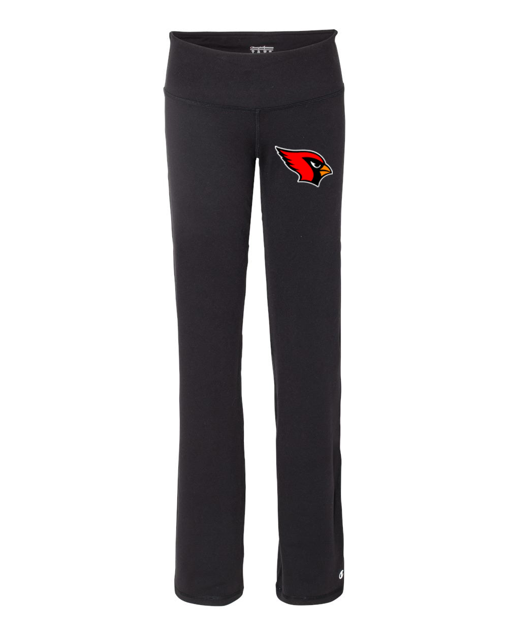 Westwood Cardinals Black Champion Ladies Yoga Pants B920 w/ Cardinal H