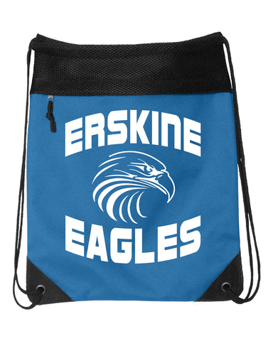 Erskine School Sport Gray Heavy Blend™ Hooded Sweatshirt - 18500 w/ Logo Design 1 on Front