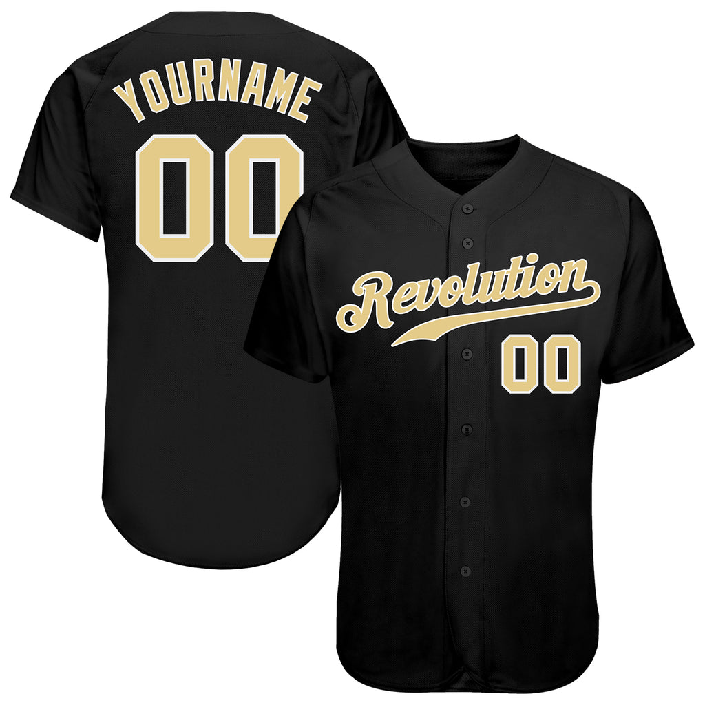 WMCC Custom Black Vegas Gold-White Authentic Baseball Jersey w/ TeamNa –  StickerDad & ShirtMama