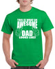 this is what an awesome dad looks like - graphic  design shirt