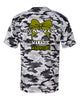 wanaque cheer camo short sleeve t-shirt - 4181 w/ cheer dad bow season design