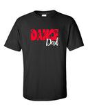 tdc - black short sleeve tee w/ dance dad on front.