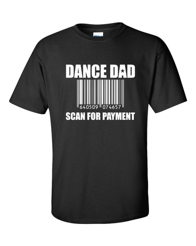 TDC - Black Short Sleeve Tee w/ Dance Dad on Front.