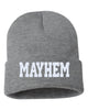 mayhem embroidered cuffed beanie hat