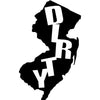 dirty jersey state silhouette single color transfer type decal default title