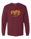 duffy's tavern gildan - heavy cotton™ long sleeve t-shirt  w/ duffy's logo v1 on front