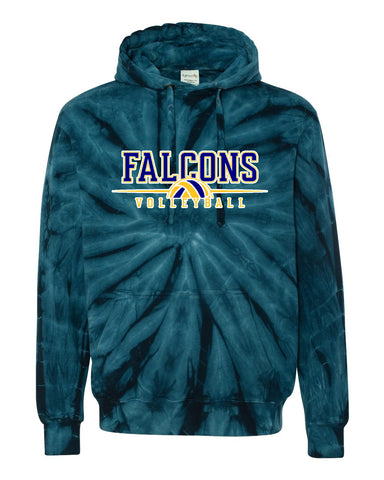 JTHS Volleyball Sport Gray JERZEES - NuBlend® Hooded Sweatshirt - 996MR w/ Falcons Volleyball V3 Logo on Front
