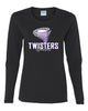 twisters gymnastics 100% cotton long sleeve tee w/ f5 twister 2 color design