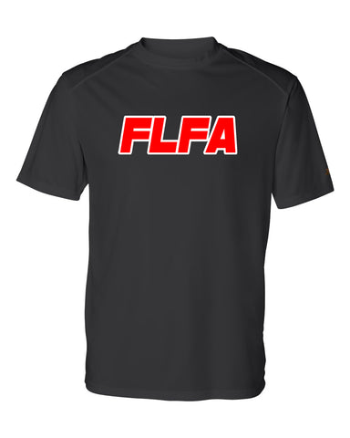 FLFA Black Badger - B-Core Ladies/Girls Racerback Tank Top - 4166 w/ FLFA (text) Logo on Front