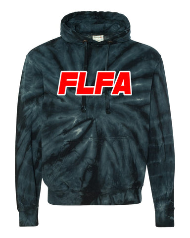 FLFA Black Dyenomite - Cyclone Hooded Sweatshirt - 854CY w/ FLFA Football Heart Design on Front