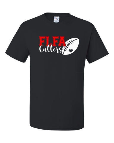 FLFA Black JERZEES - NuBlend® Crewneck Sweatshirt - 562MR w/ Cutters DS Football Design on Front