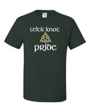 celtic knot forest green jerzees - dri-power® 50/50 t-shirt - 29mr w/ full color celtic pride design on front