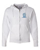 World Gymnastics JERZEES - NuBlend® Full-Zip Hooded Sweatshirt - 993MR w/ 2 Color Embroidered Design on Left Chest