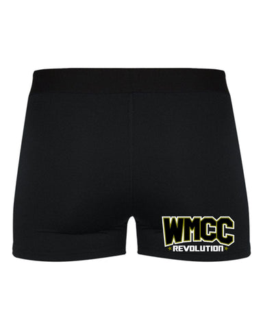 WMCC Black Full Zip Hoodie w/ WMCC Logo in 3 Color Print (GLITTER) on Back.