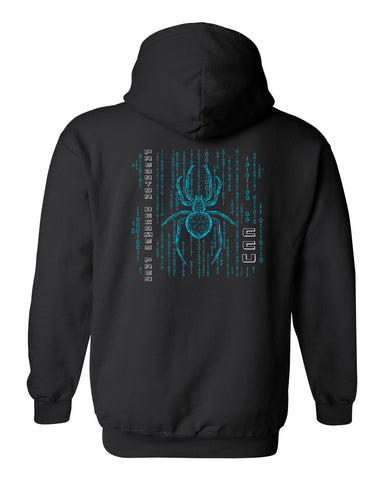 CCU Black Hoodie w/ CCU Claw Logo in 2 Color Print on Back & Optional Designs on Front & Arm