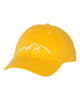 mountains unstructured baseball style cap