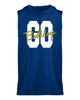 butler bulldogs royal b-core sleeveless hooded t-shirt - 4108 w/ go bulldogs 2 color design
