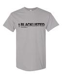 black bag resources - blacklisted - 1 color printed graphic tee