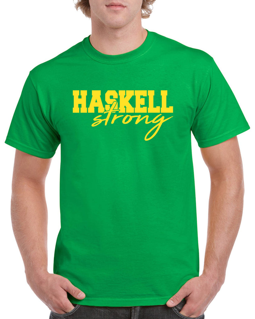 haskell strong graphic design shirt
