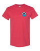 skyline lakes short sleeve tee w/ shield logo front & slpoa logo on back