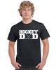 hockey dad v1 graphic transfer design shirt