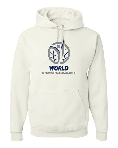 World Gymnastics Blue Mix Colortone Hooded Tie-Dyed Sweatshirt - 8777 w/ 2 Color Design on Front
