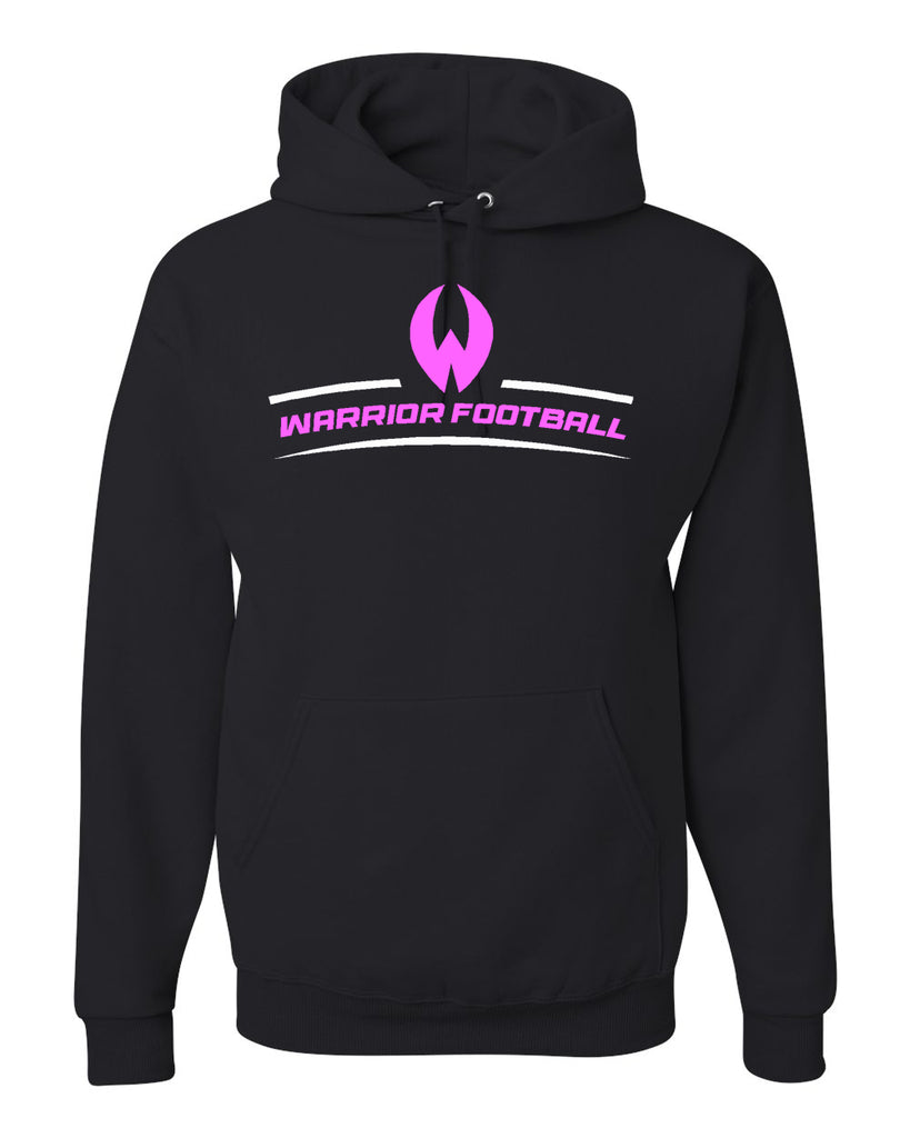 Wanaque Warriors Football NuBlend® Hooded Sweatshirt w/ Together We Fight Design Front & Back.