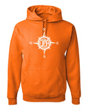 Erskine Lakes JERZEES - NuBlend® Hooded Sweatshirt - 996MR w/ Compass Design on Front.