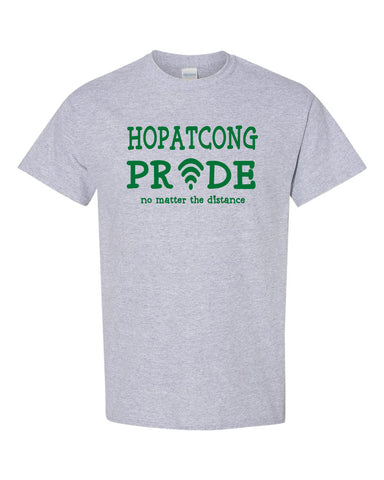 Hopatcong White Shirt w/ Hopatcong Split Design on Front