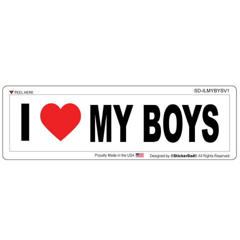 I Love Gerbils - 8" x 2" Full Color Printed Bumper Sticker