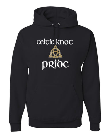 Celtic Knot Black JERZEES - NuBlend® Crewneck Sweatshirt - 562MR w/ Full Color 323 Design on Front