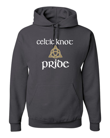 Celtic Knot Charcoal JERZEES - NuBlend® Crewneck Sweatshirt - 562MR w/ Full Color Flag Design on Front