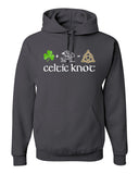 celtic knot charcoal jerzees - nublend® hooded sweatshirt - 996mr w/ full color 323 design on front