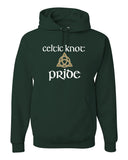 celtic knot forest pride jerzees - nublend® hooded sweatshirt - 996mr w/ full color celtic pride design on front