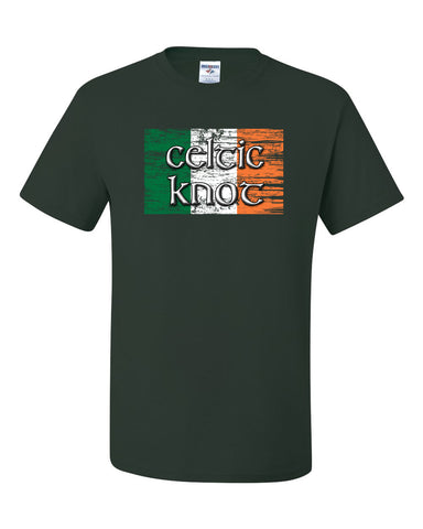 Celtic Knot Black Softstyle® Women’s V-Neck T-Shirt - 64V00L w/ Full Color 323 Design on Front