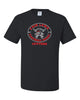 flfa black jerzees - dri-power® 50/50 t-shirt - 29mr w/ flfa cheer/football logo on front