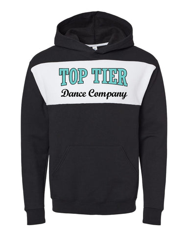 TOP TIER Dance Black JERZEES - Nublend® Cadet Collar Quarter-Zip Sweatshirt - 995MR w/ Logo on Left Chest Logo