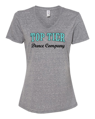 TOP TIER Dance PS Flannel Pants - Black w/ 2 Color TOP TIER in 2 Color Glitter down Leg.