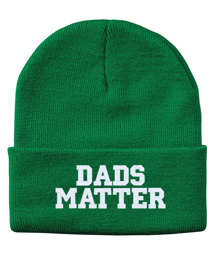 dads matter embroidered cuffed beanie hat