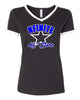 nfinite lat - retro ringer fine jersey tee - 6932 w/ nfinite arc star logo on front.